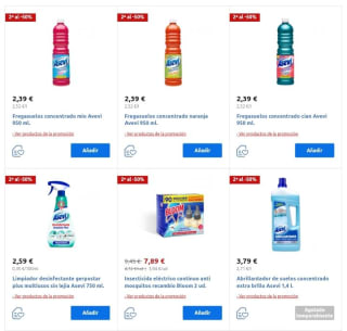 -50% de Descuento en la Segunda Unidad Droguería y Limpieza Carrefour.