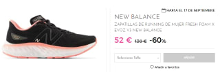 Zapatillas para Mujer New Balance Fresh Foam X EVOZ v3 por 52€
