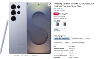 Samsung Galaxy S25 Ultra 5G 512GB Blauw voor €1.159,90 via Amazon