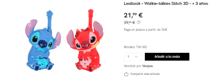 Walkie Talkie 3D Stitch por 21.99€