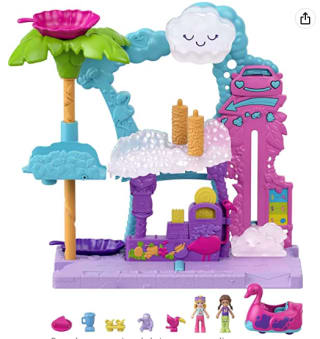 Polly Pocket Pollyville Auto-Lavado Muñeca por $304
