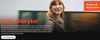 45 dagen gratis proefperiode Storytel voor nieuwe klanten