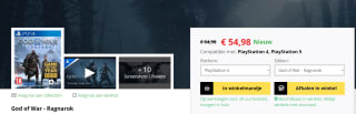 God of War - Ragnarok voor €54,98 bij Gamemania