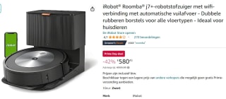 iRobot® Roomba® j7+ - Robotstofzuiger voor €580,45 bij Amazon
