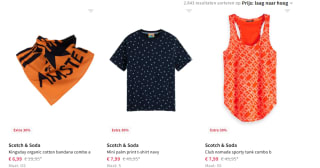 30% extra korting op Scotch & Soda items in de sale tot 80% bij Otrium