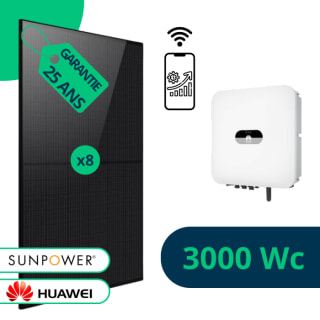 Kit Solaire Sunpower Huawei 3kWc à 999€