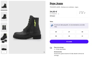 Botines Pepe Jeans Trucker Laces por 34€