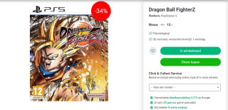 Dragon Ball Fighter Z (voor €12 bij NedGame