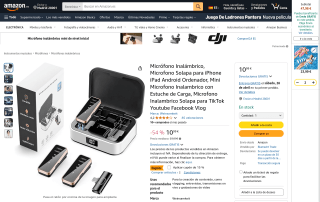 Micrófono inalámbrico solapa Weinsamkeit por 9,34€