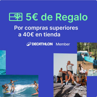 Descuento 5€ Gratis si realizaste compra superior 40€ entre 17 y 30 de junio 2024 en Decathlon