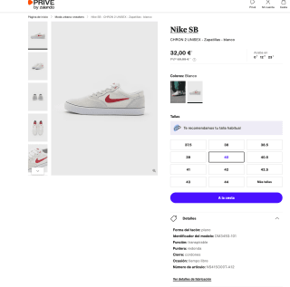 Zapatillas Nike SB Chron 2 Unisex por solo 32€