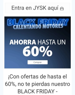 Hasta -60% de Descuento en Jysk.