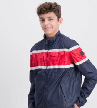 Woolrich BLAUW PTX COLOR BLOCK JKT - JONGENS