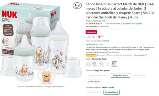 Set de biberones Perfect Match de NUK | +0-6 meses por 19,39€(-15% lista nacimiento)