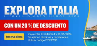20% EXTRA descuento en vuelos a Italia preciazos ida y vuelta por 39€