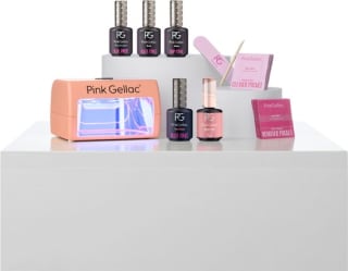 Pink Gellac - Gellak Starterspakket Compact Naturel met een Peach Pink Compact Lamp voor €41,30 bij Bol