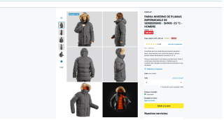 Parka plumas Forclaz SH900 Decathlon por solo 149,99€