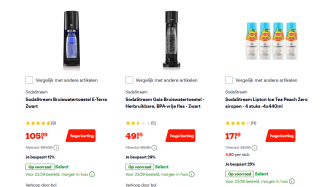 Tot 30% korting op alles van SodaStream bij Bol