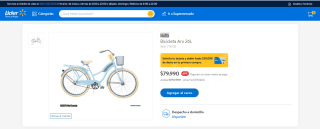 Bicicleta Huffy Aro 26L por $79.990