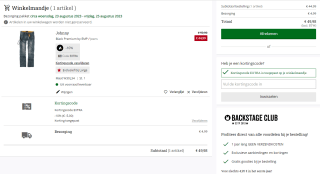 10% extra korting op de sale bij Large