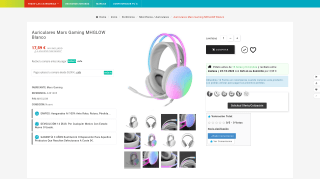 Auriculares Mars Gaming MHGLOW por 17,59€