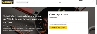 25% de descuento para tu primera compra en Castey