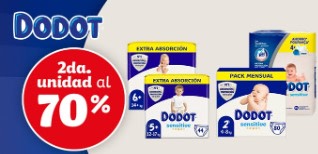 70% descuento en la seguda unidad marca dodt desde Farmacias Direct