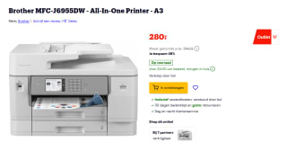 Brother MFC-J6955DW printer voor €280 bij Bol