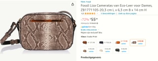 Fossil Liza Cameratas van Eco-Leer voor Dames