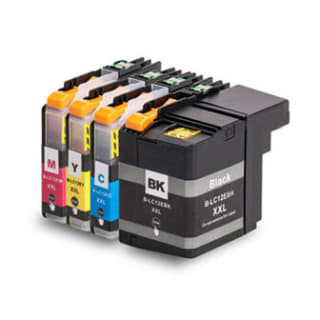 Huismerk Brother LC-12E Inktcartridges Multipack (zwart + 3 kleuren) nu voor maar €24,95!