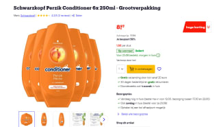 6x 250ml Schwarzkopf Perzik Conditioner voor €8,97 via Bol