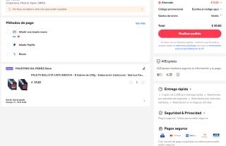 PALETA BELLOTA 100% IBERICA 8 Sobres de 100g Elaboración tradicional Ibéricos Faustino Gil por solo 30,83€