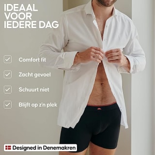 DANISH ENDURANCE 6-Pak, Bamboe Viscose Boxershorts zwart voor €32,16 bij Amazon