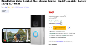 Ring Video Doorbell 3 Plus Zilver/Zwart voor €79,99 bij Bol