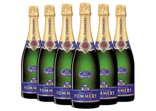 Champagne Brut AOC Royal Pommery 6 flessen van 0,75 ℓ, voor €192 bij Vino