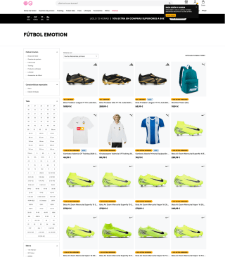 Descuento 10% Extra en pedidos de 80€ en tienda deportiva Futbolemotion