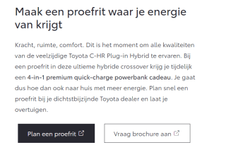 Gratis 4-in-1 premium quick-charge powerbank bij een proefrit in een Toyota C-HR Plug-in Hybrid