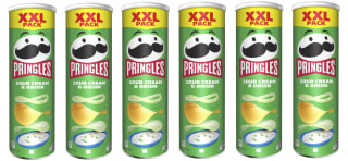 6 Botes de Aperitivo de patata Cream & Onion Pringles 185gr por 7.58€