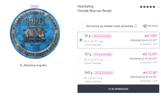 Reuzel Pommade blue voor €21,36 bij Parfumdreams