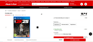 Juego para PS4 NBA 2K25 por 18,99€