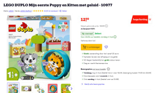 LEGO DUPLO "Mijn eerste Puppy en Kitten met geluid" (10977) voor €12,99