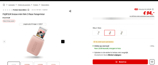 Fujifilm Instax mini Link 3 - Pocket Printer voor €94 bij de Mediamarkt