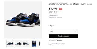 Zapatillas Nike Air Jordan Legacy 312 Low por 54,99€