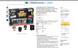 Funko Bitty Pop! SW Vader 4pkY una Minifigura Misteriosa Sorpresa 0.9 Inch 2.2cm Star Wars Coleccionable Repisa Apilable Incluida por solo 7,79€
