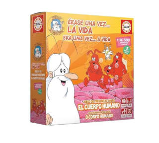 Educa Érase una Vez La Vida Juego de Mesa Familiar Educativo con más de 300 Preguntas y respuestas sobre anatomía y biología a solo 10,66€