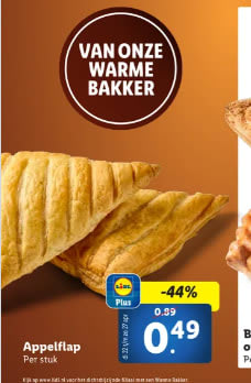 Appelflap voor €0,49 bij de Lidl