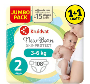 1+1 gratis op Kruidvat NewBorn Luiers