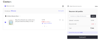 Mochila Dove Baby de 5 Piezas por 7.39€