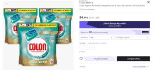 3 Packs x 32 Lavados de Detergente en capsulas higiene Colon por 18.76€