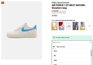 Nike Sportswear Sneakers laag 'Air Force 1 '07 Better' in Ivoor voor €59,95 bij Zalando